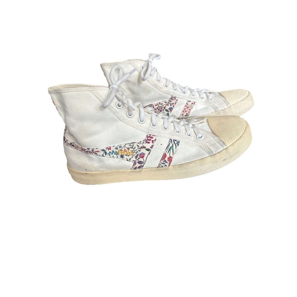 Gola Classics Coaster High Liberty Floral Canvas High Top Sneakers Women Size 9